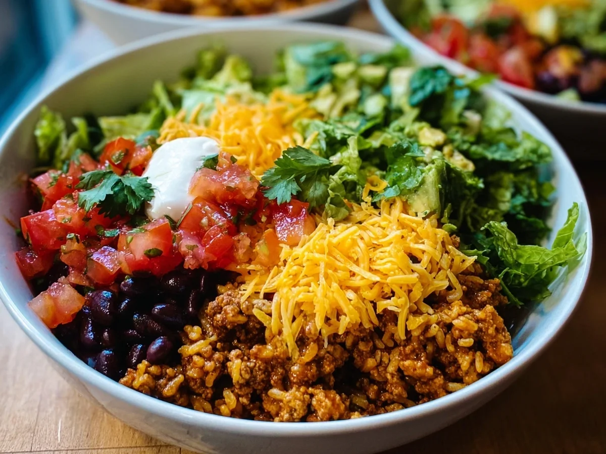 Quick Taco Rice Bowl: Easy Weeknight Dinner Recipe - Image 2