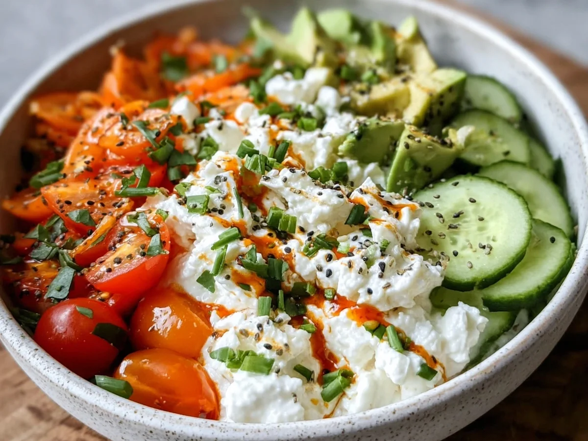 Savory Cottage Cheese Bowl: Quick & Protein-Packed - Image 1