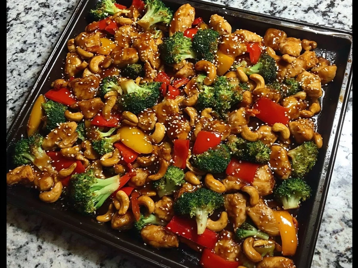 Sheet Pan Cashew Chicken: Easy High Protein Dinner - Image 2