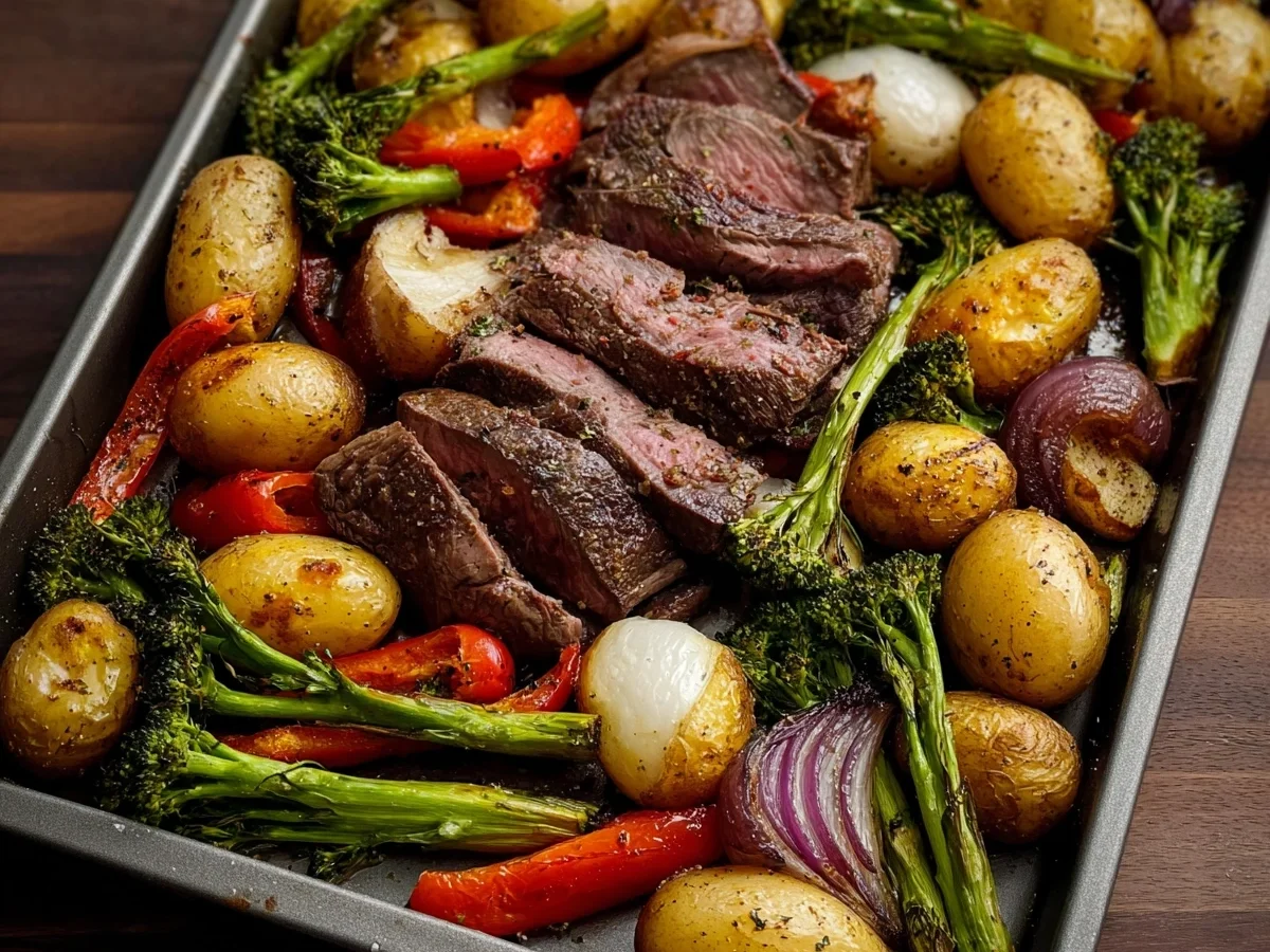 Sheet Pan Steak & Veggies: Quick One-Pan Dinner - Image 1