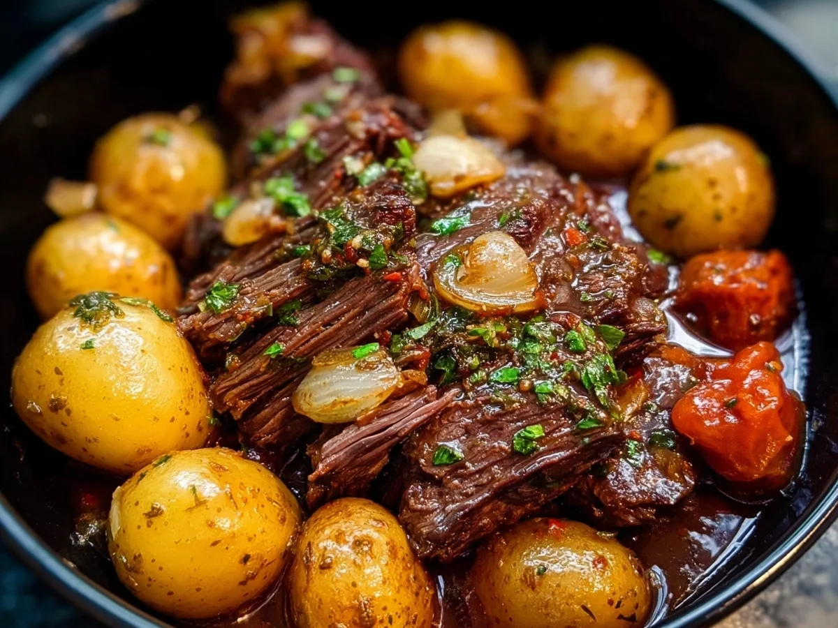 Slow Cooker Garlic Butter Beef & Potatoes Recipe - Image 2