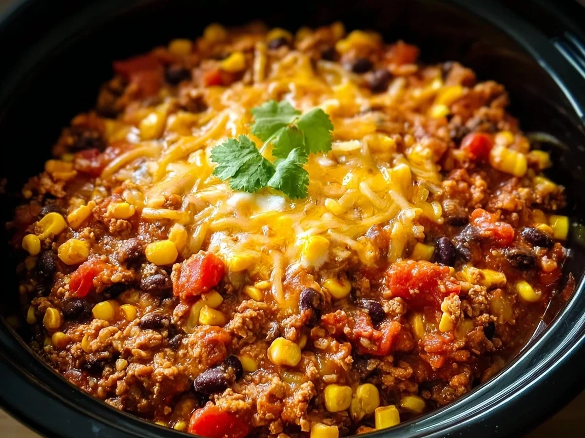 Slow Cooker Taco Casserole: Easy Protein Packed Dinner - Image 2