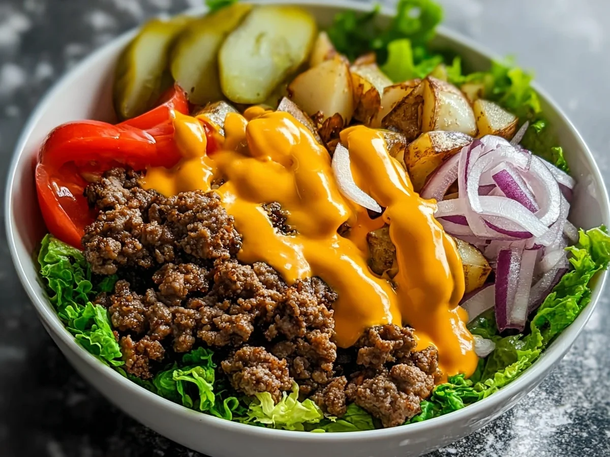 Smash Burger Bowl: High Protein, Low Carb Recipe - Image 1