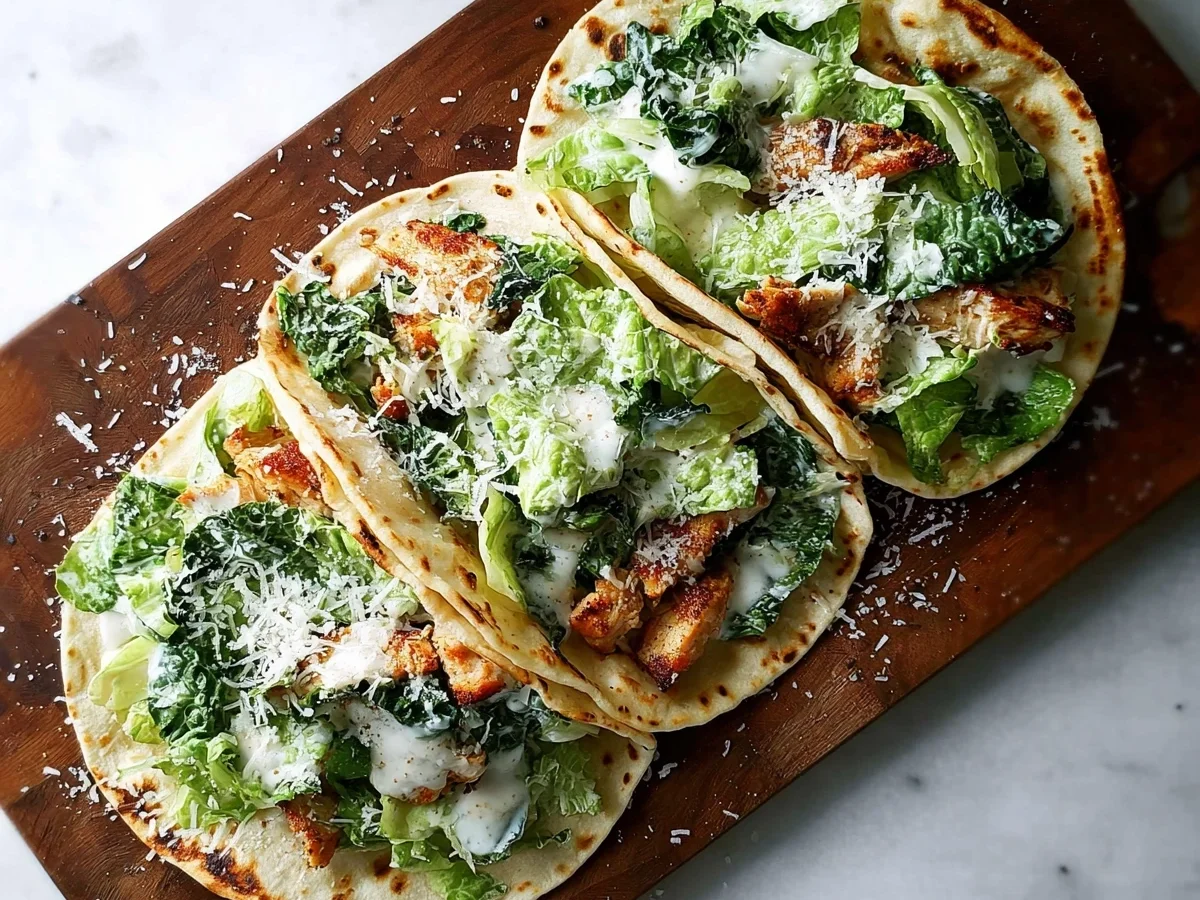 Smash Chicken Caesar Tacos: Quick Family Dinner - Image 1