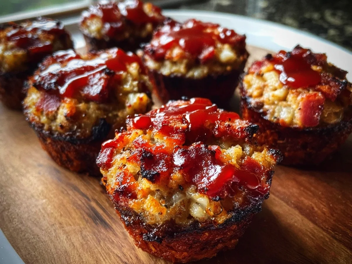 Smoky BBQ Turkey Ham Meatloaf Cupcakes - Image 2