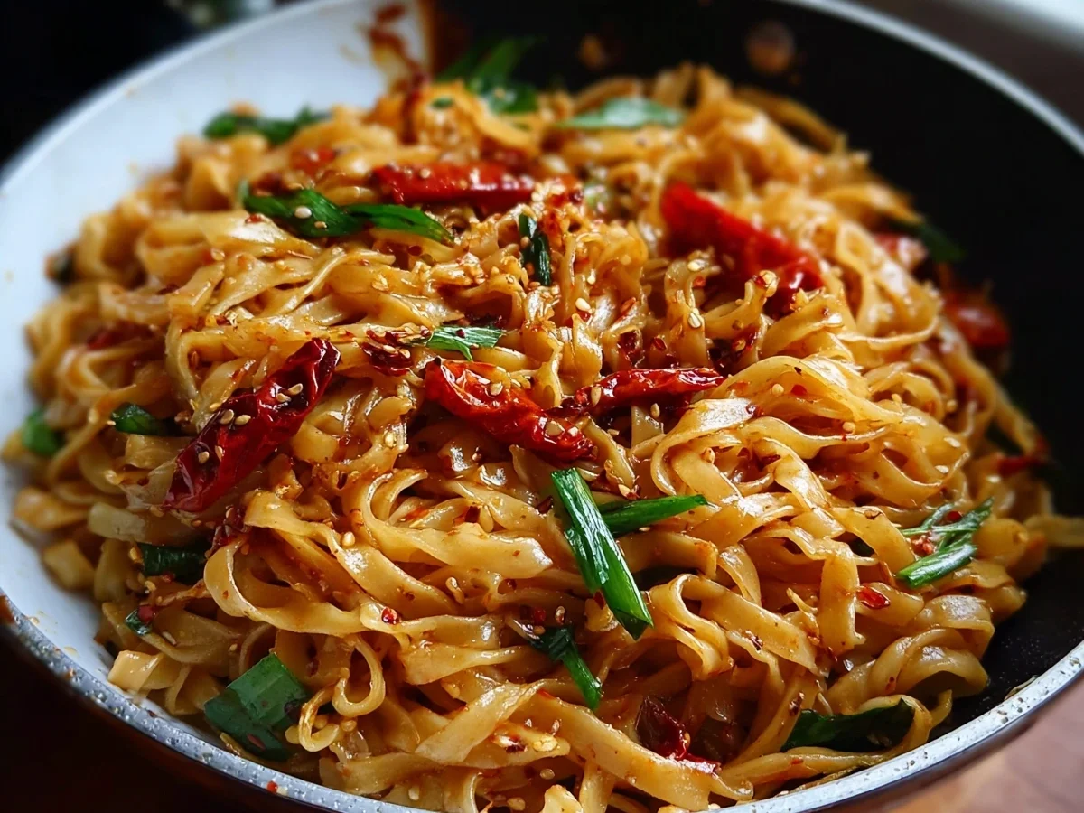 Spicy Chili Garlic Noodles: Quick & Flavorful Dinner - Image 2