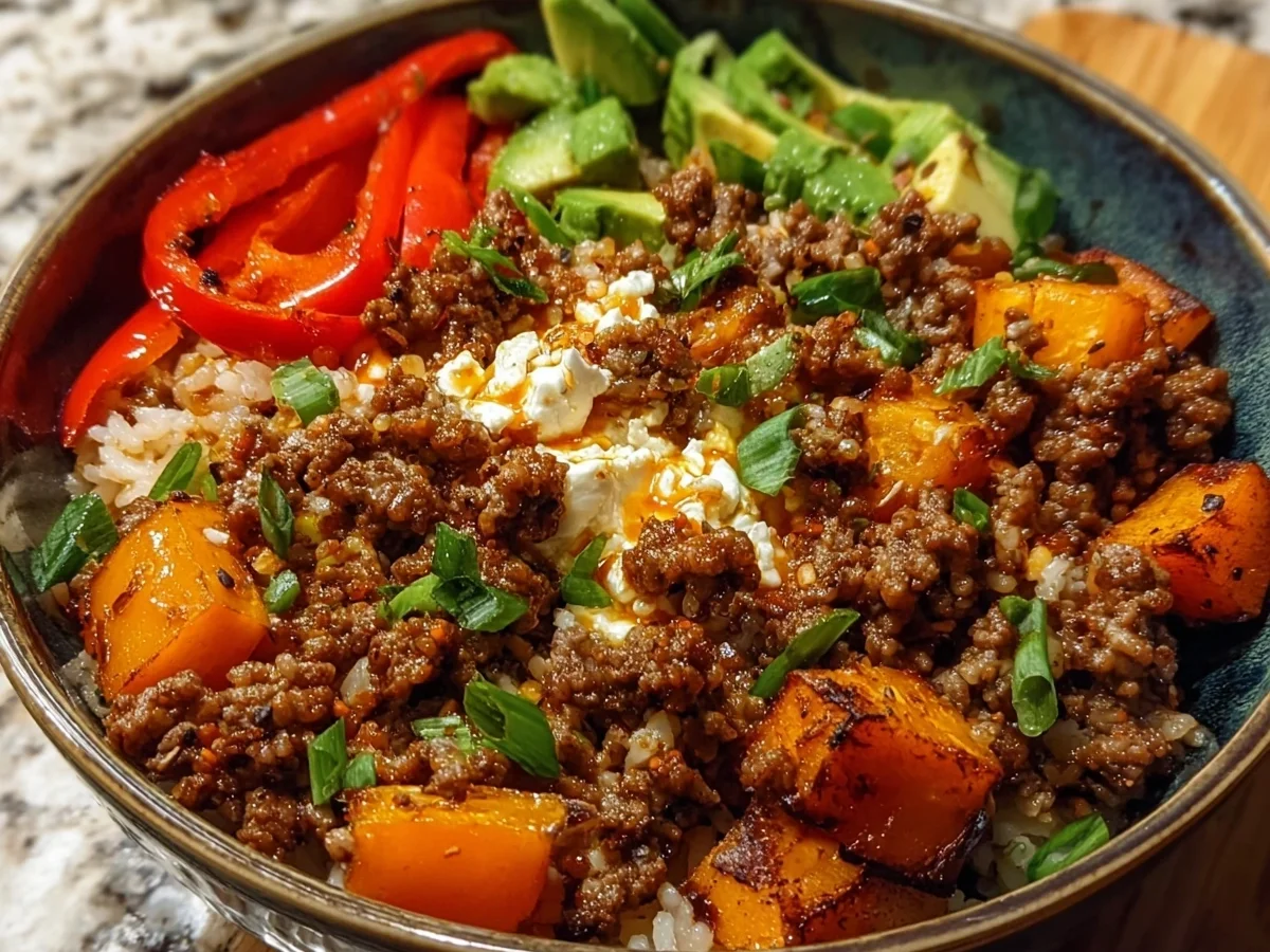 Spicy Ground Beef Hot Honey Bowl: Easy Meal Prep - Image 2