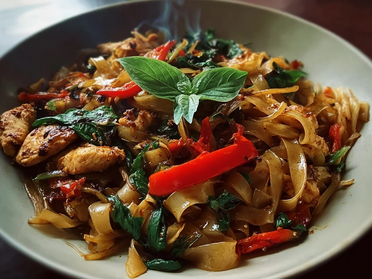 Spicy High Protein Drunken Noodles Recipe - Image 1