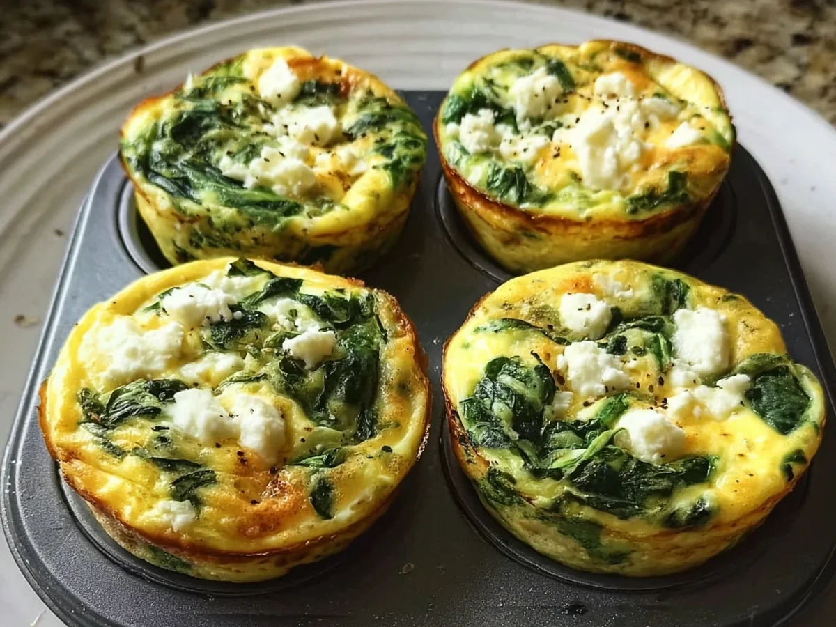 Spinach Feta Egg Muffins: Easy Meal Prep Breakfast - Image 2
