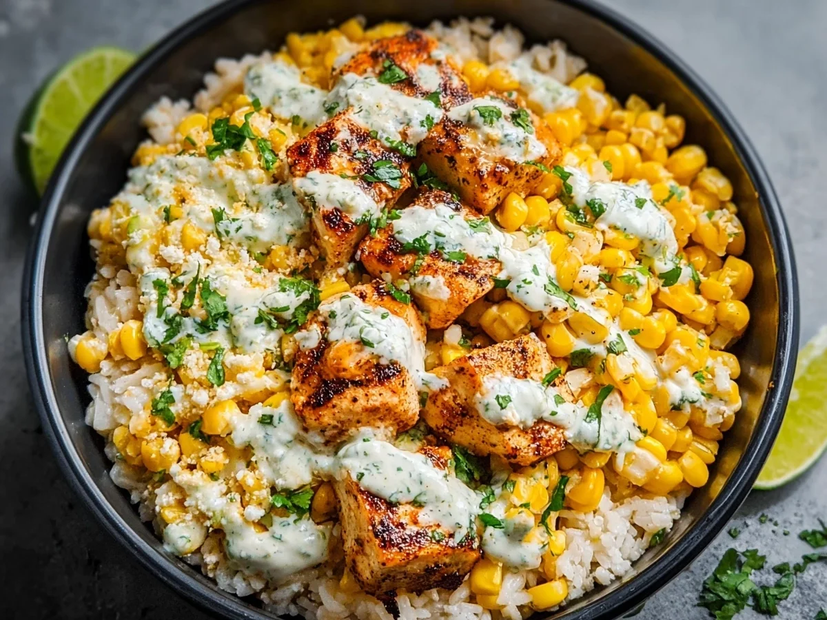 Street Corn Chicken Bowl: High Protein, Quick Meal - Image 1