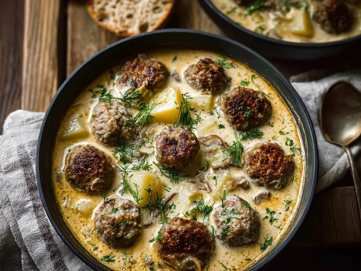 Swedish Meatball Soup: Creamy One-Pot Dinner - Image 1