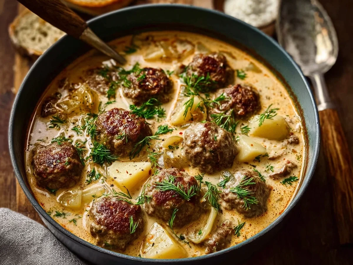 Swedish Meatball Soup: Creamy One-Pot Dinner - Image 2