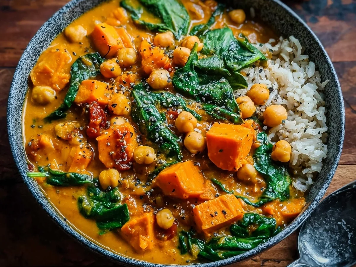 Sweet Potato Chickpea Curry | Easy One-Pot Vegan Meal - Image 2