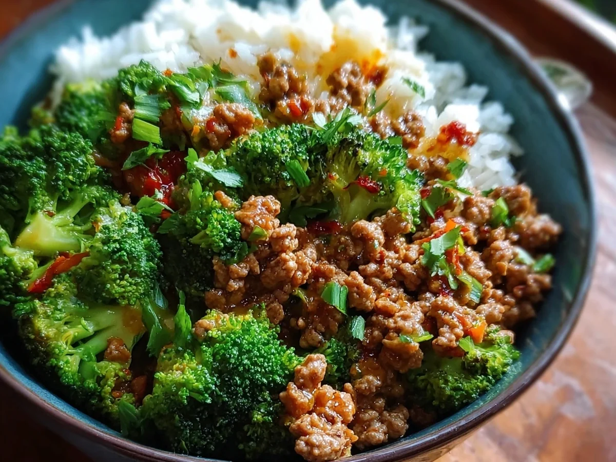 Sweet & Spicy Turkey Broccoli Dinner Bowls - Image 1
