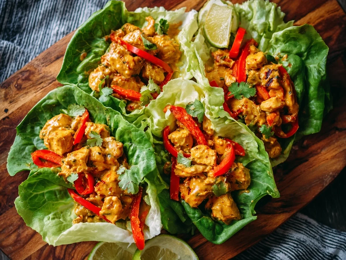 Thai Peanut Chicken Wraps: Quick, High-Protein Meal - Image 2