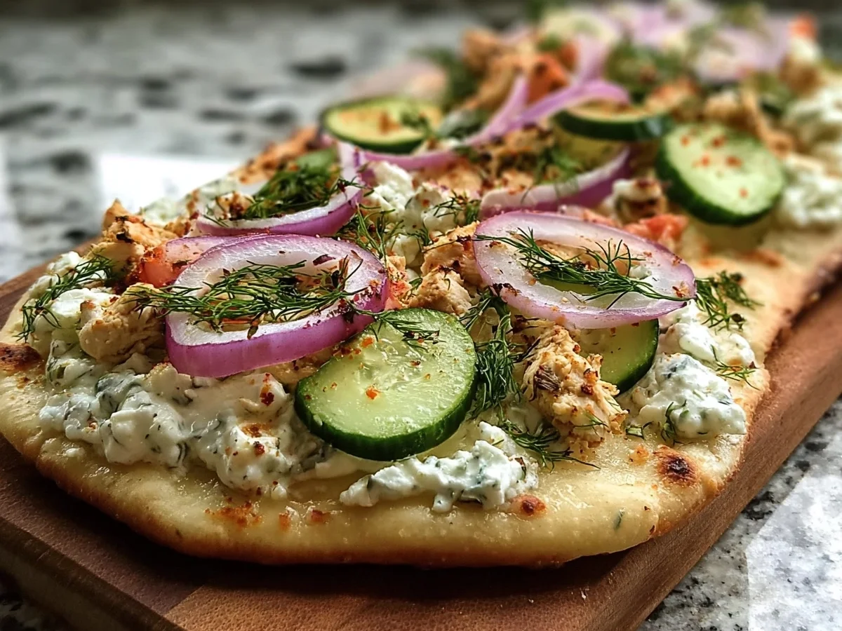 Tzatziki Chicken Naan Pizza: Healthy, Quick Dinner - Image 2