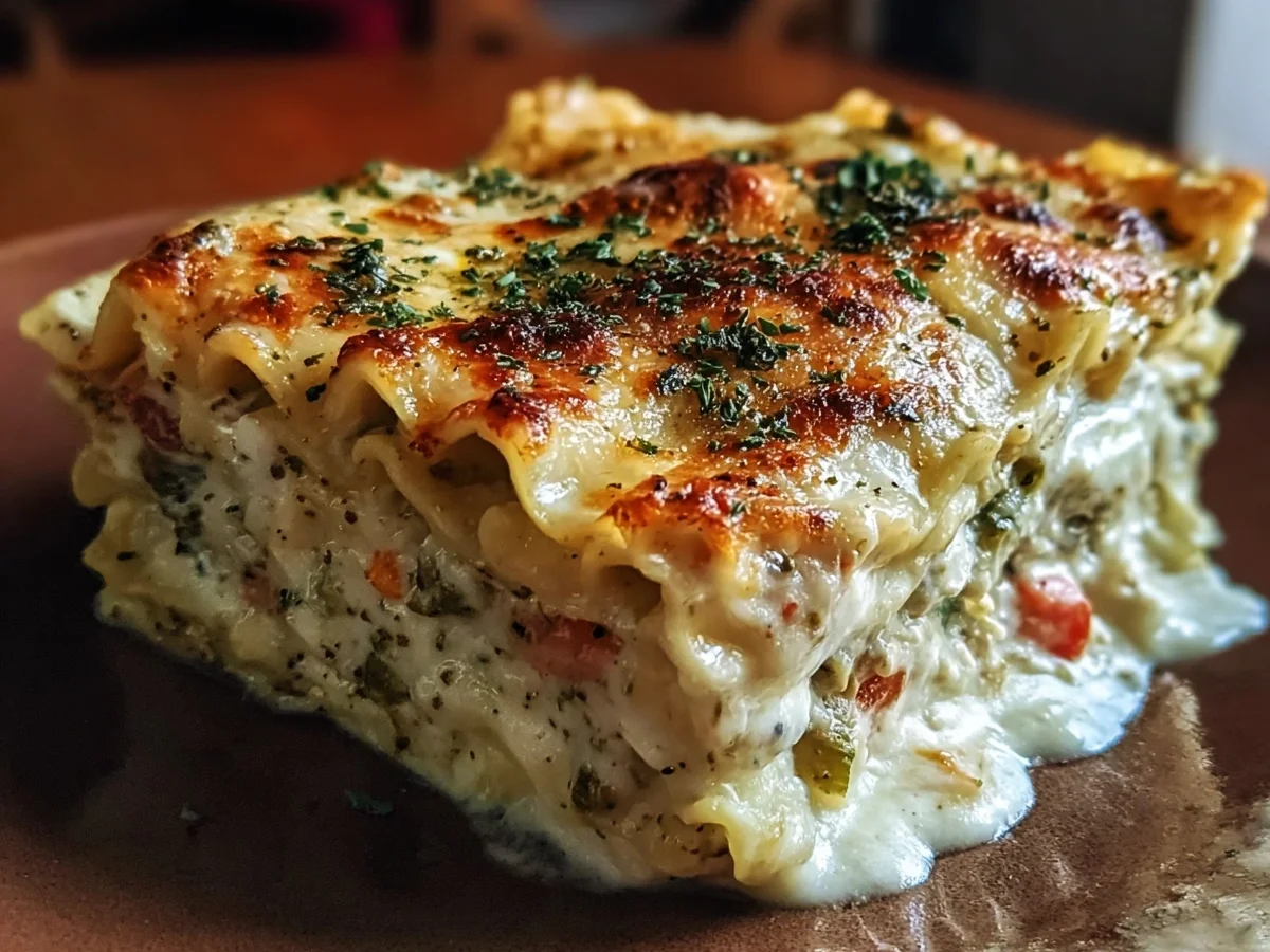 Vegetable Lasagna with Creamy White Sauce Recipe - Image 1
