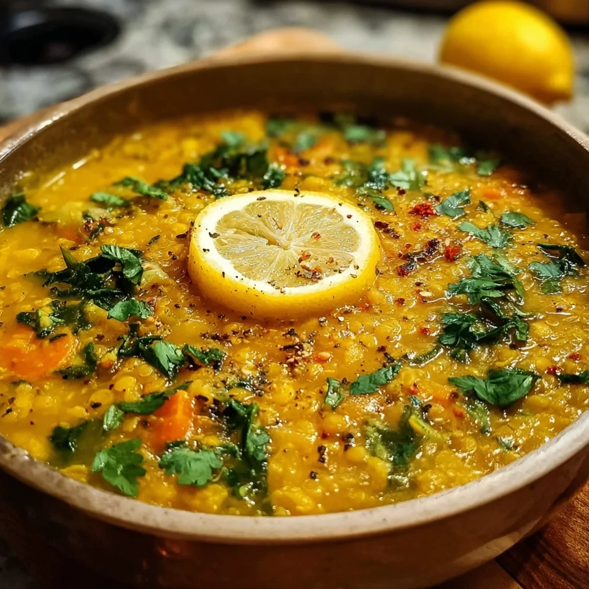Anti-Inflammatory Golden Lemon Lentil Soup