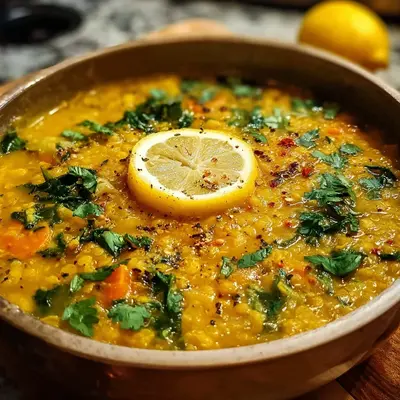 Anti-Inflammatory Golden Lemon Lentil Soup