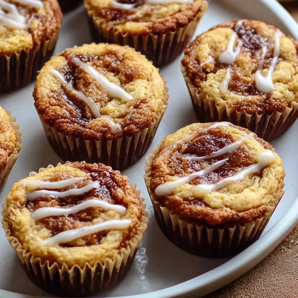 Cinnamon Roll Protein Muffins: Gluten-Free, 13g Protein
