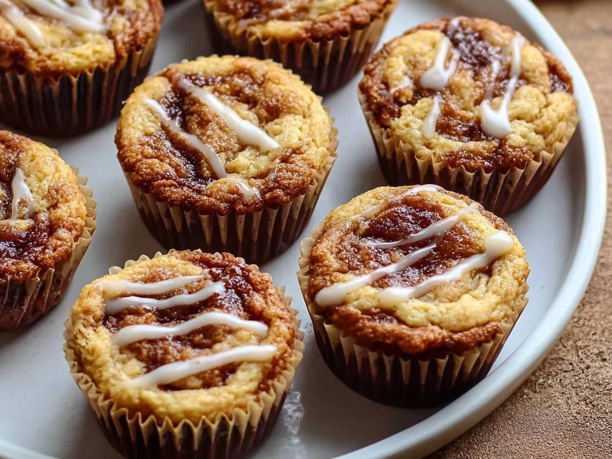 Cinnamon Roll Protein Muffins: Gluten-Free, 13g Protein - Featured Image