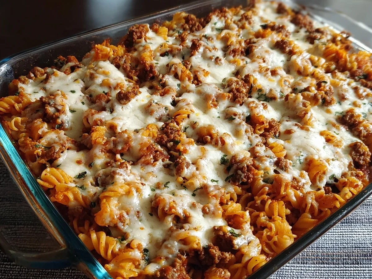 Cottage Cheese Protein Pasta Bake with Ground Beef - Featured Image
