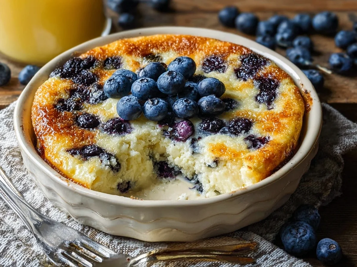 Creamy Blueberry Cottage Cheese Bake | Protein-Packed - Featured Image