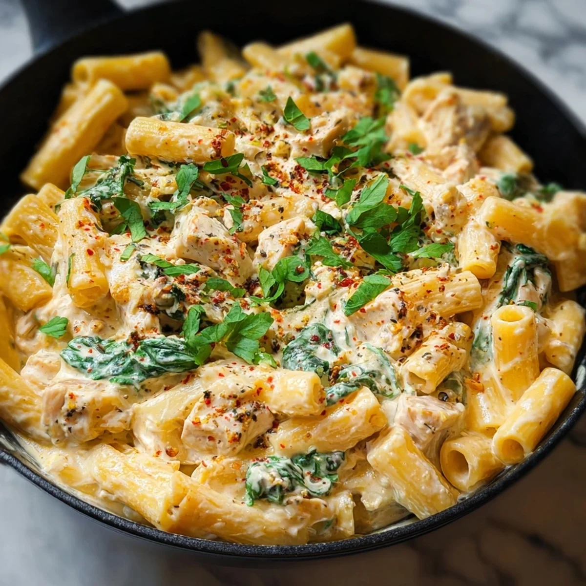Creamy High-Protein Cottage Cheese Pasta
