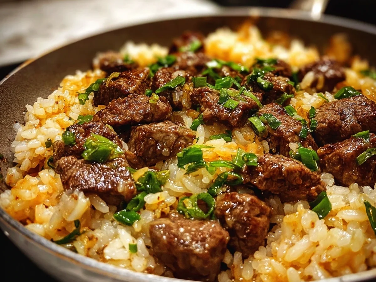 Garlic Butter Beef Rice: Quick One-Pan Dinner Recipe - Featured Image