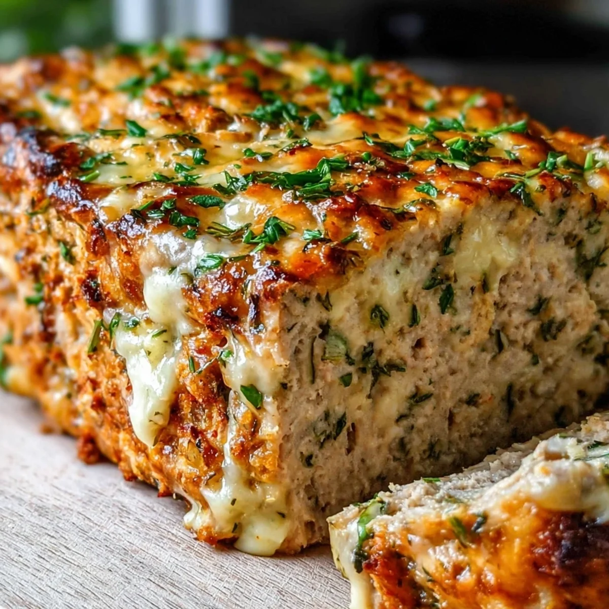 Garlic Parmesan Chicken Meatloaf: High Protein Dinner