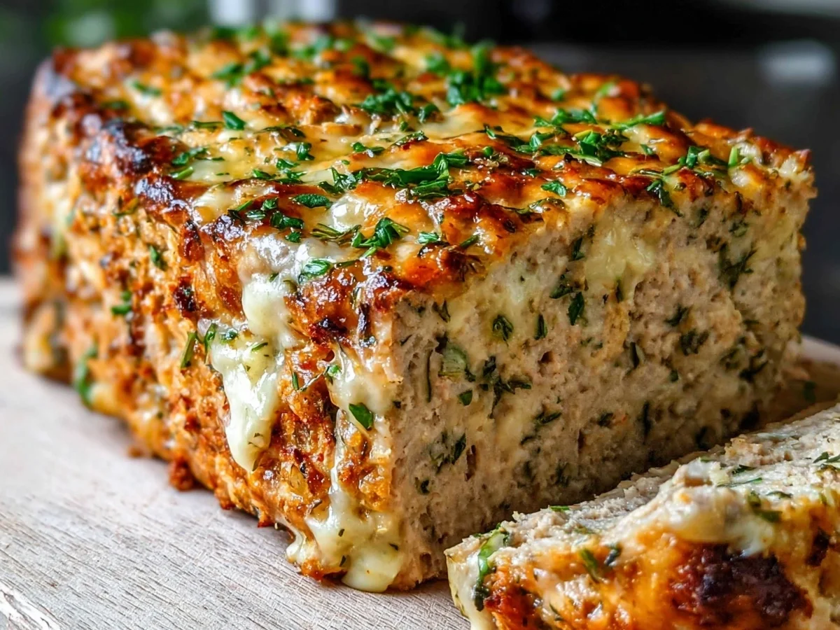 Garlic Parmesan Chicken Meatloaf: High Protein Dinner - Featured Image