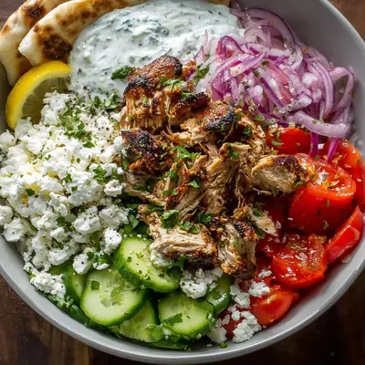 Greek Chicken Gyro Bowl: 35g Protein & Easy Meal Prep