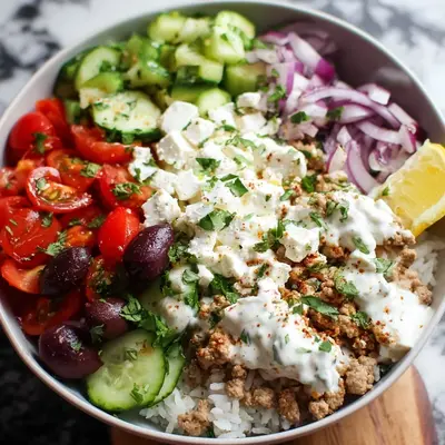 Greek Turkey Rice Bowls: Healthy Meal Prep Dinner