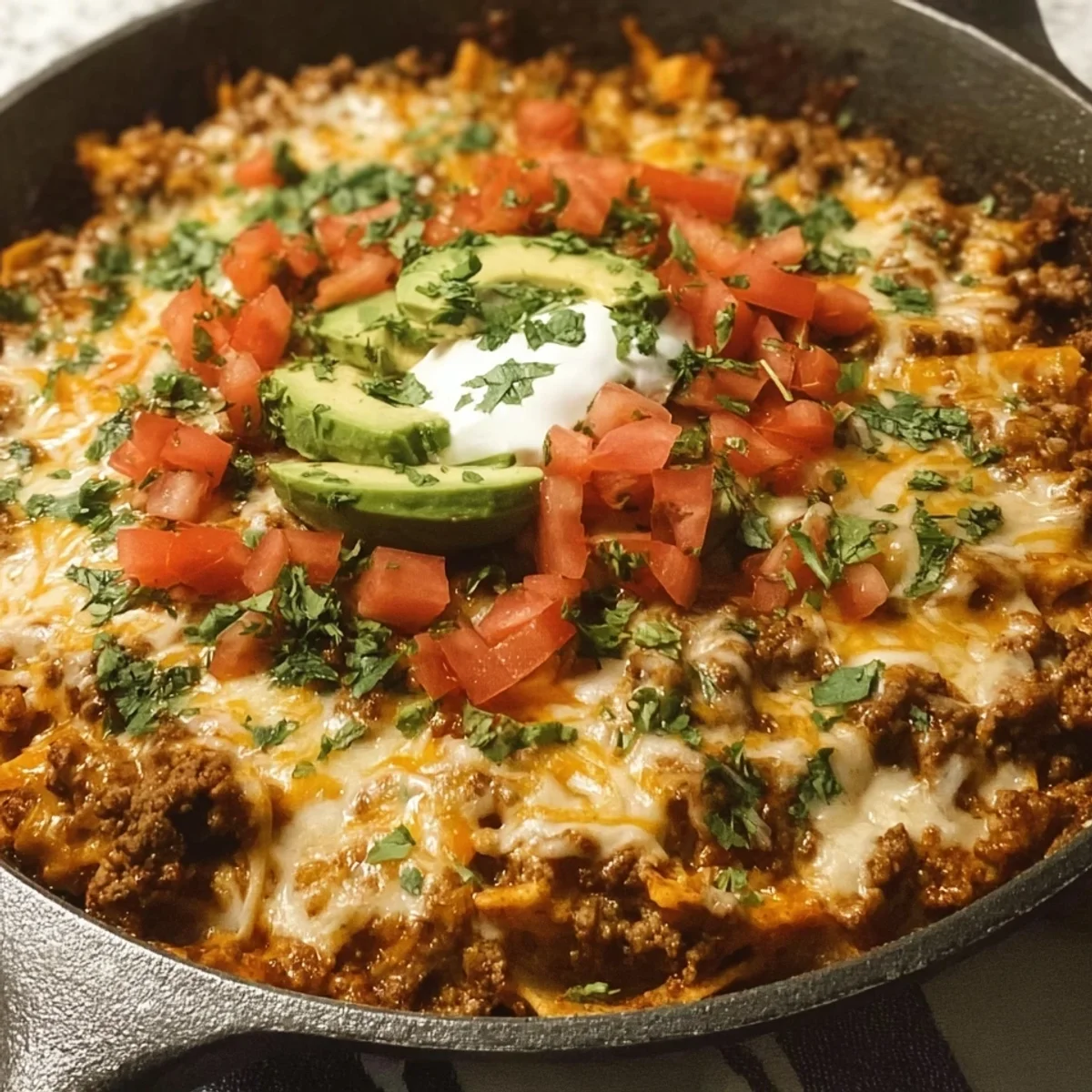 Ground Beef Enchilada Skillet: Easy One-Pan Dinner Recipe