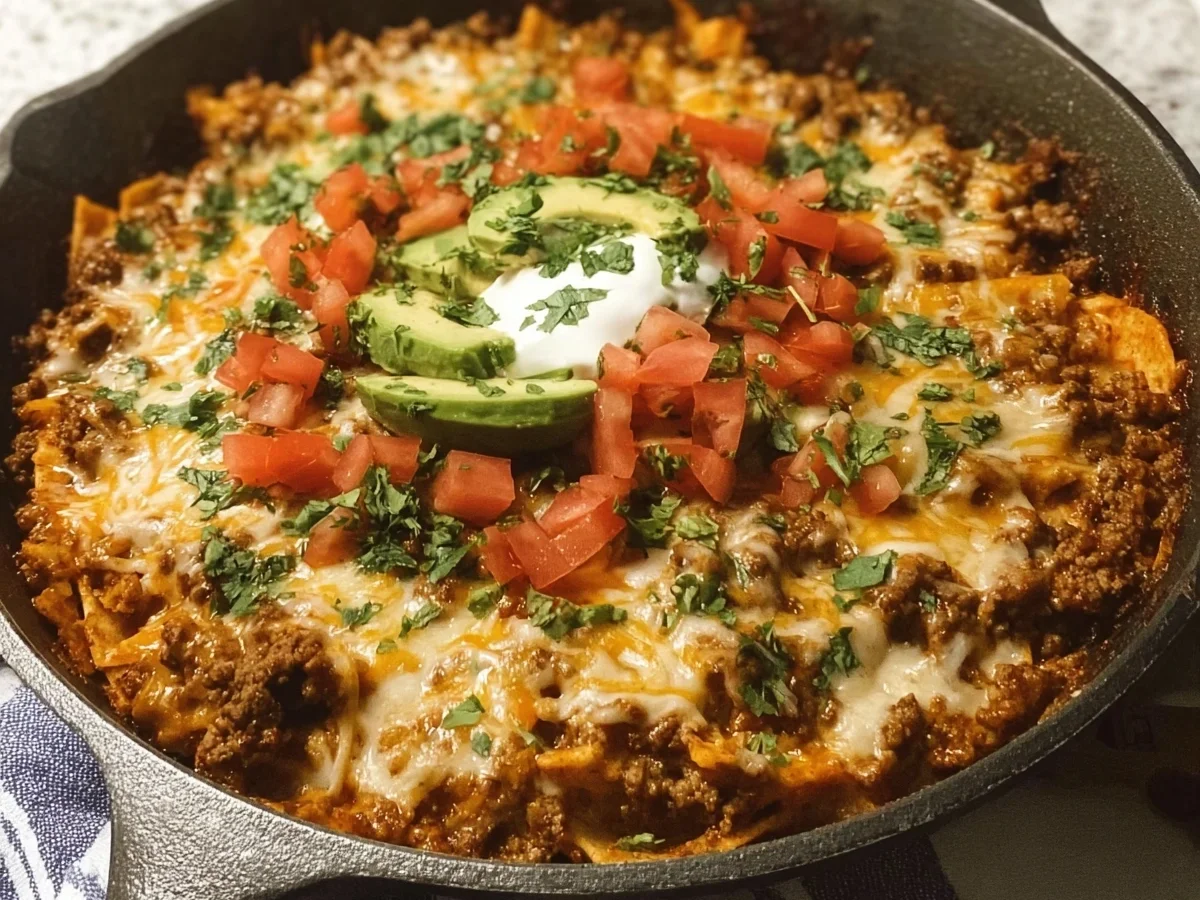 Ground Beef Enchilada Skillet: Easy One-Pan Dinner Recipe - Featured Image