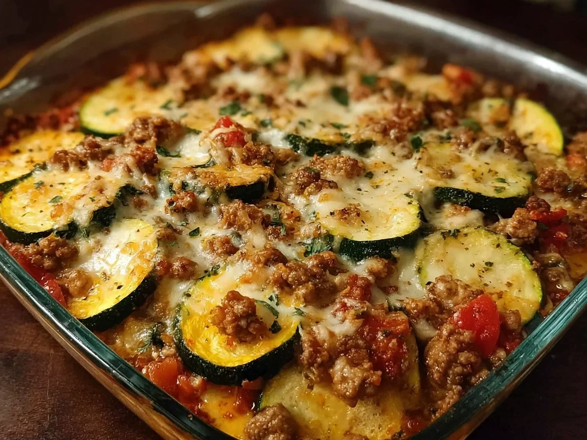 Ground Turkey Zucchini Casserole - Featured Image