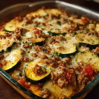 Ground Turkey Zucchini Casserole