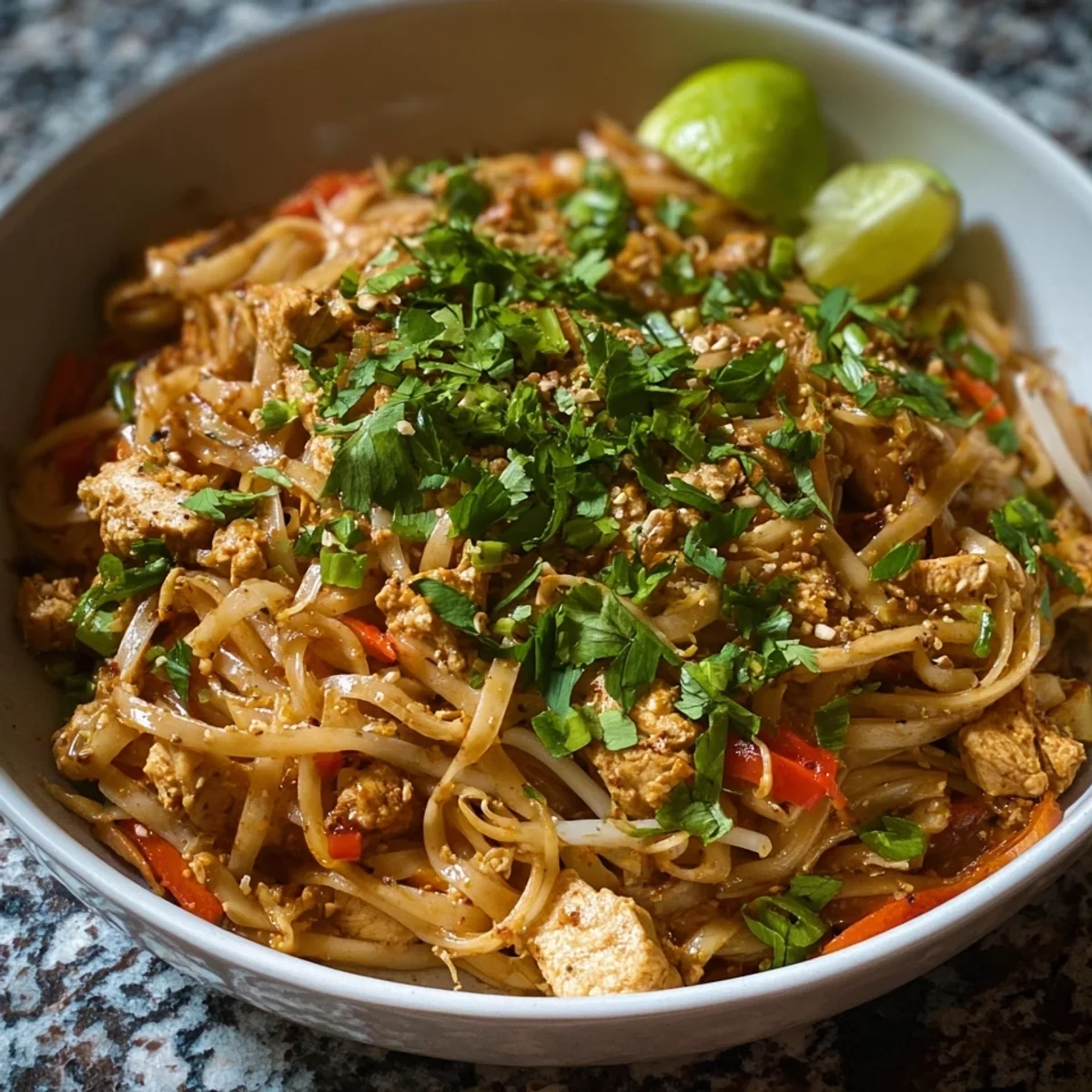 Healthy Chicken Pad Thai: High Protein & Quick Dinner