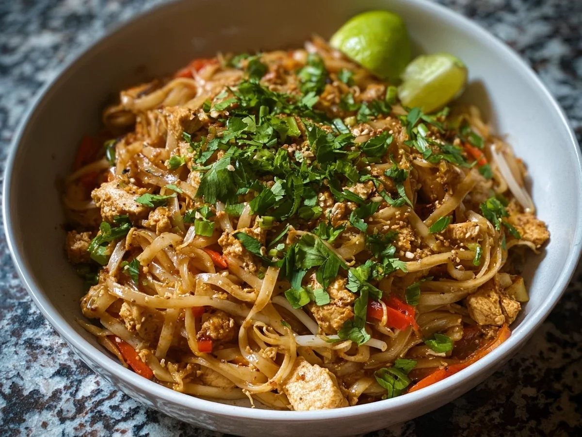 Healthy Chicken Pad Thai: High Protein & Quick Dinner - Featured Image