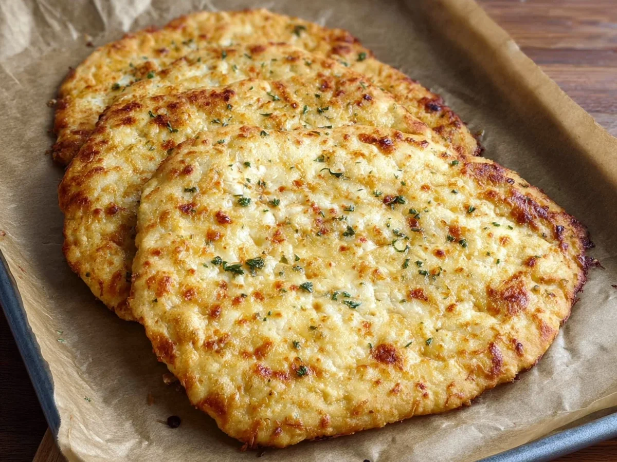 High Protein 2-Ingredient Cottage Cheese Flatbread - Featured Image