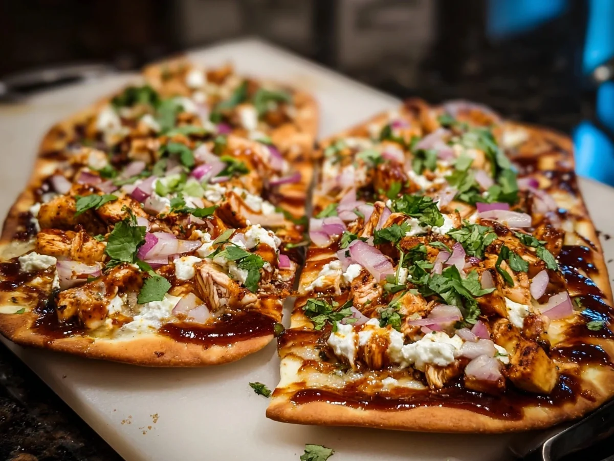 High-Protein BBQ Chicken Flatbreads for Dinner - Featured Image
