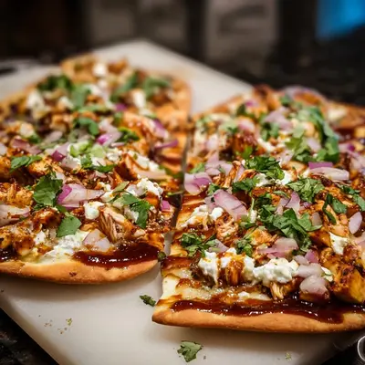 High-Protein BBQ Chicken Flatbreads for Dinner