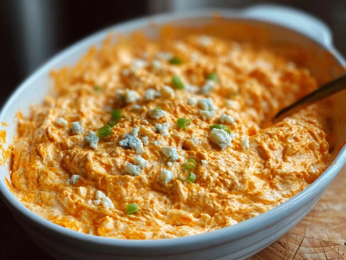 High-Protein Buffalo Chicken Dip with Cottage Cheese - Featured Image