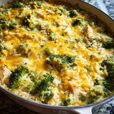 High-Protein Chicken Broccoli Rice Casserole