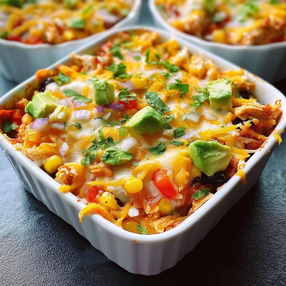 High Protein Chicken Cottage Cheese Enchilada Bowls