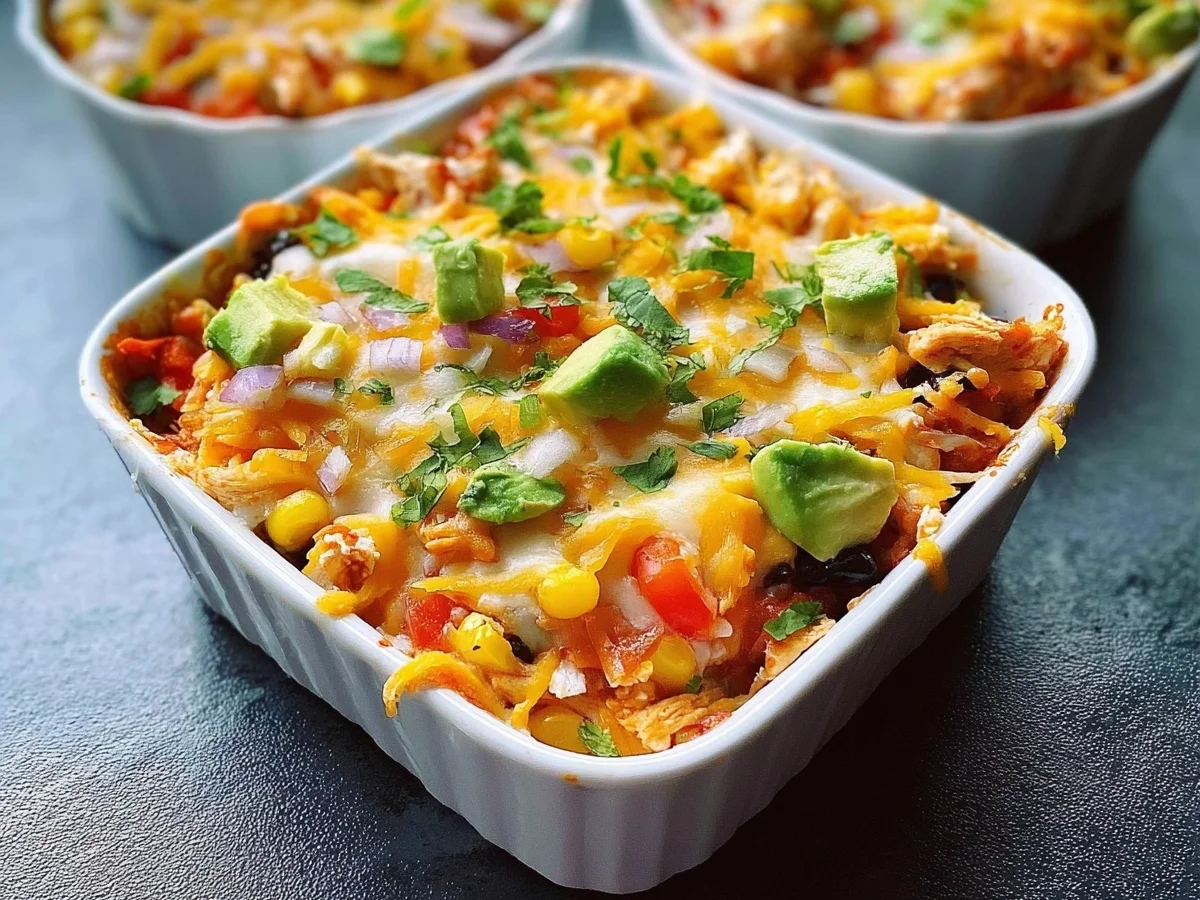 High Protein Chicken Cottage Cheese Enchilada Bowls - Featured Image