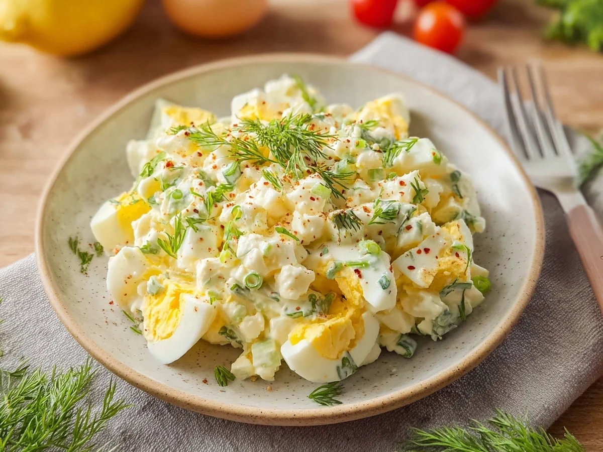 High Protein Cottage Cheese Egg Salad (24g Protein) - Featured Image