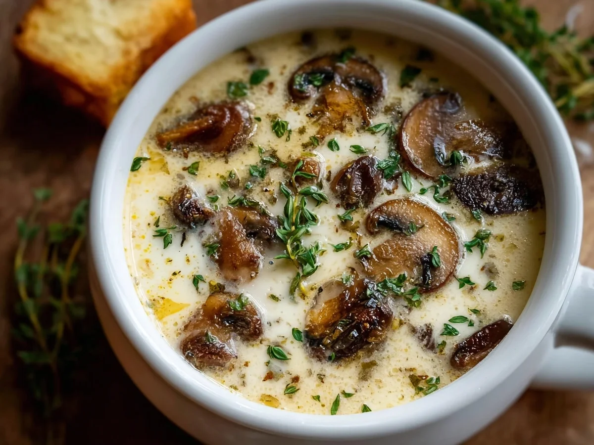 High-Protein Cottage Cheese Mushroom Soup - Featured Image