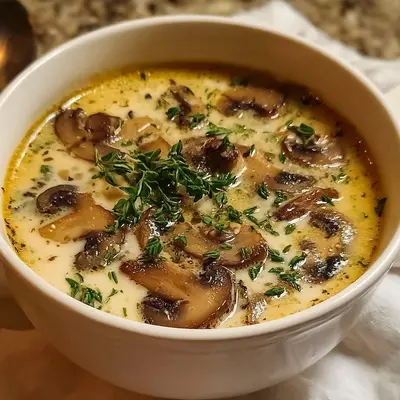 High-Protein Creamy Cottage Cheese Mushroom Soup