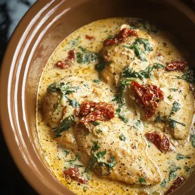 High Protein Crockpot Marry Me Chicken